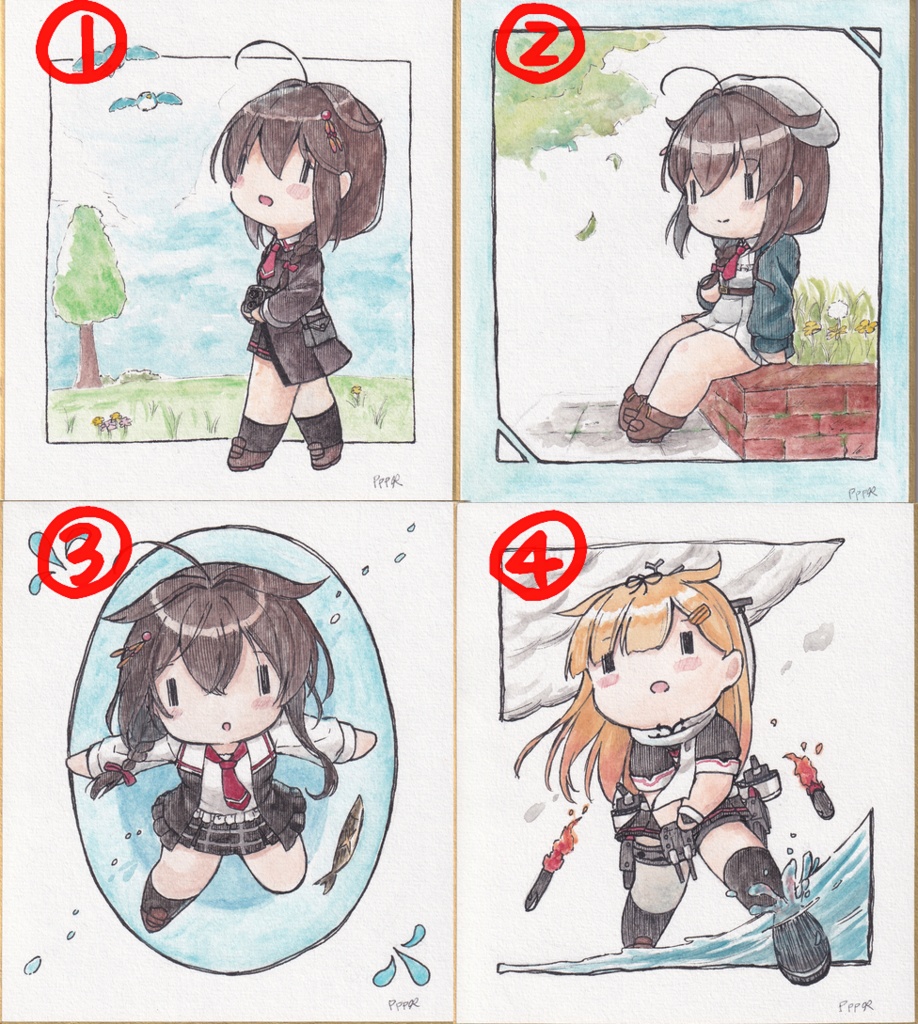 《支援者様先行公開》ミニ色紙 再始動モード