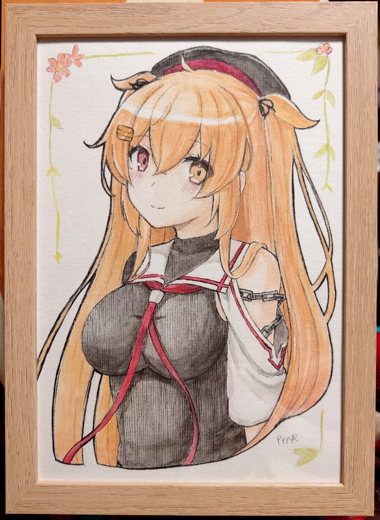 《支援者様先行公開》【A5サイズ水彩紙】村雨