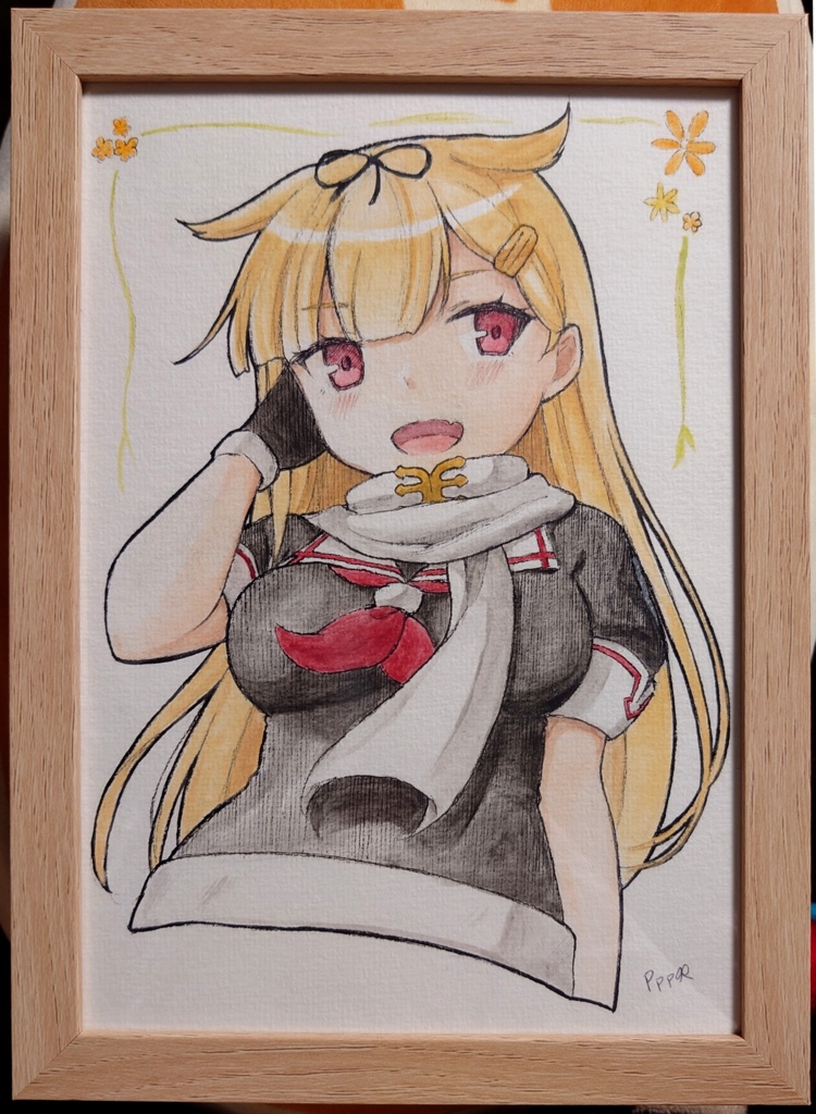 《支援者様先行公開》【A5サイズ水彩紙】夕立