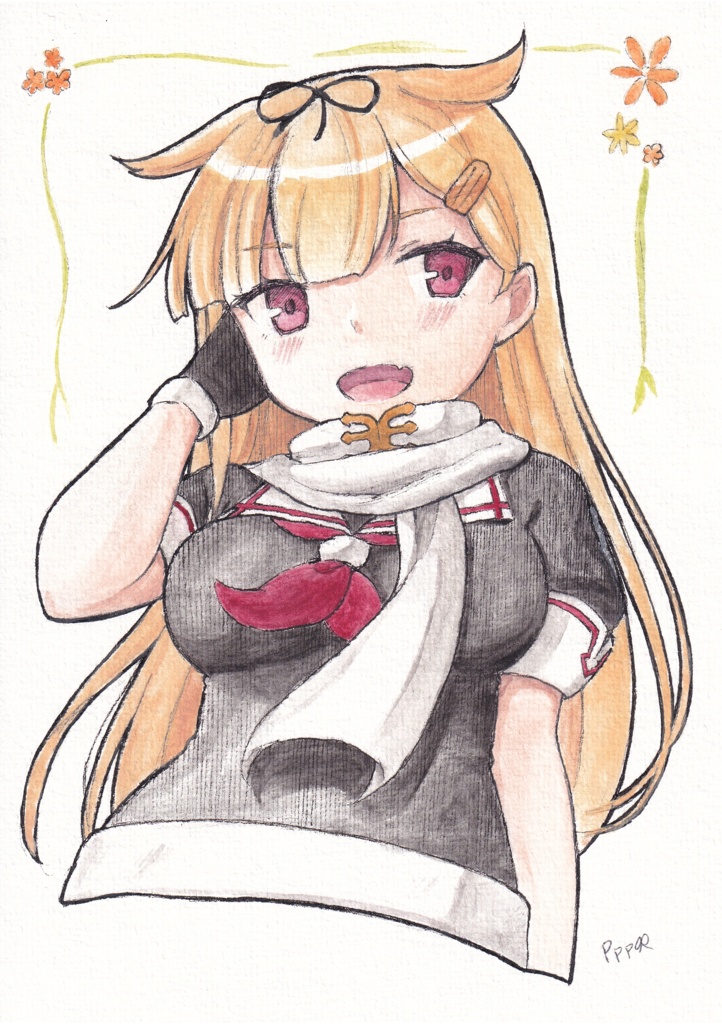 《支援者様先行公開》【A5サイズ水彩紙】夕立