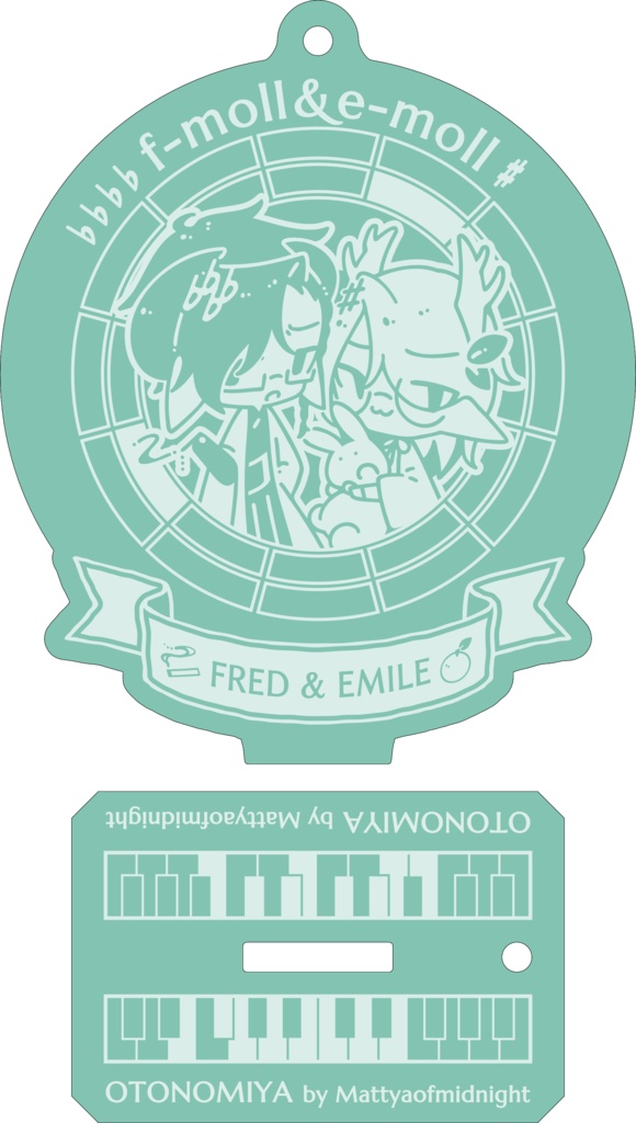 【調性記念日制定応援】調性さんアクリルスタンドキーホルダー(オトノミヤ)