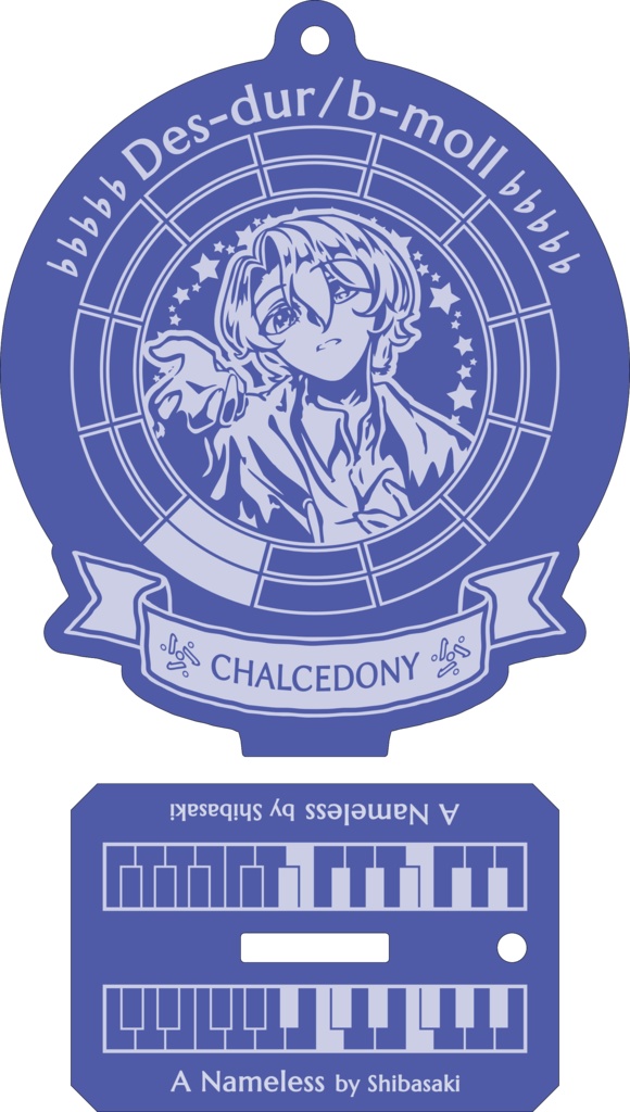 【調性記念日制定応援】調性さんアクリルスタンドキーホルダー(無題)