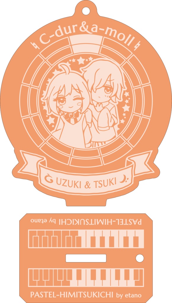 【調性記念日制定応援】調性さんアクリルスタンドキーホルダー(パステルひみつきち)