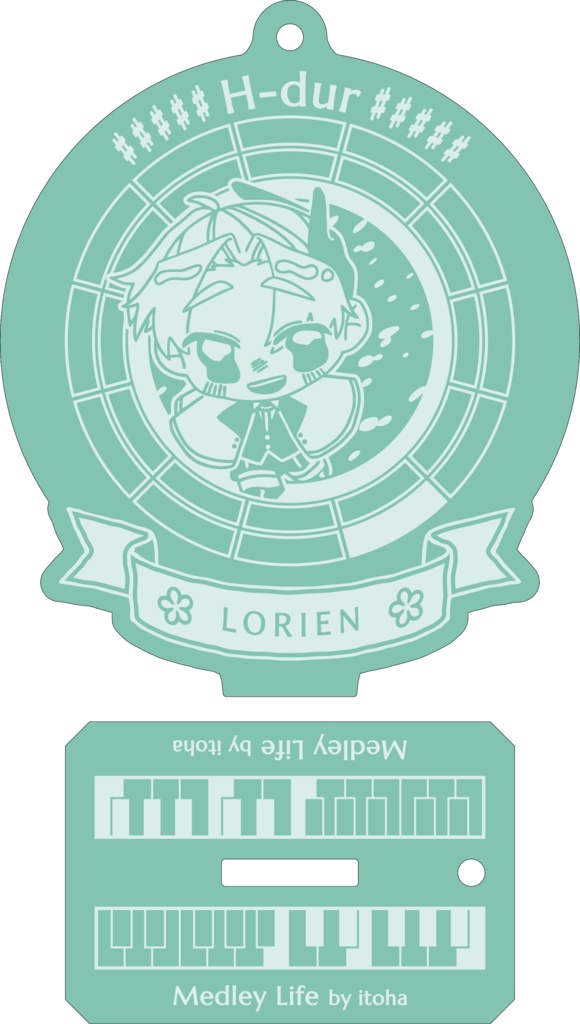 【調性記念日制定応援】調性さんアクリルスタンドキーホルダー(よせあつめライフ)
