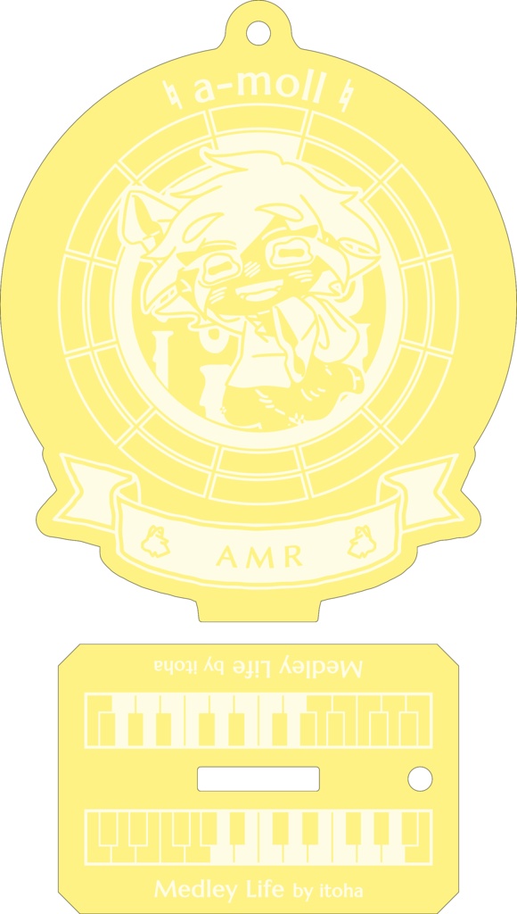 【調性記念日制定応援】調性さんアクリルスタンドキーホルダー(よせあつめライフ)