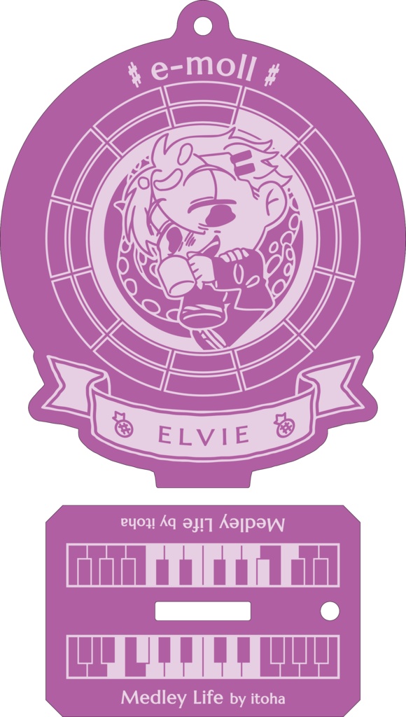 【調性記念日制定応援】調性さんアクリルスタンドキーホルダー(よせあつめライフ)