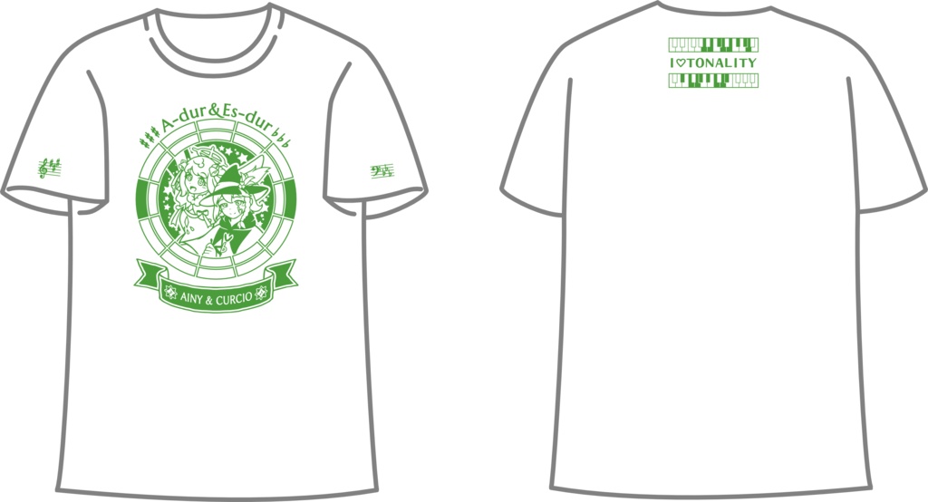 【調性記念日制定応援】調性さんTシャツ(三十六に散る願い)