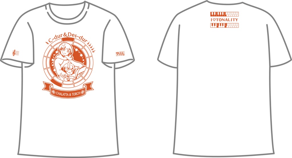 【調性記念日制定応援】調性さんTシャツ(三十六に散る願い)