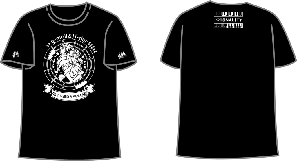 【調性記念日制定応援】調性さんTシャツ(三十六に散る願い)