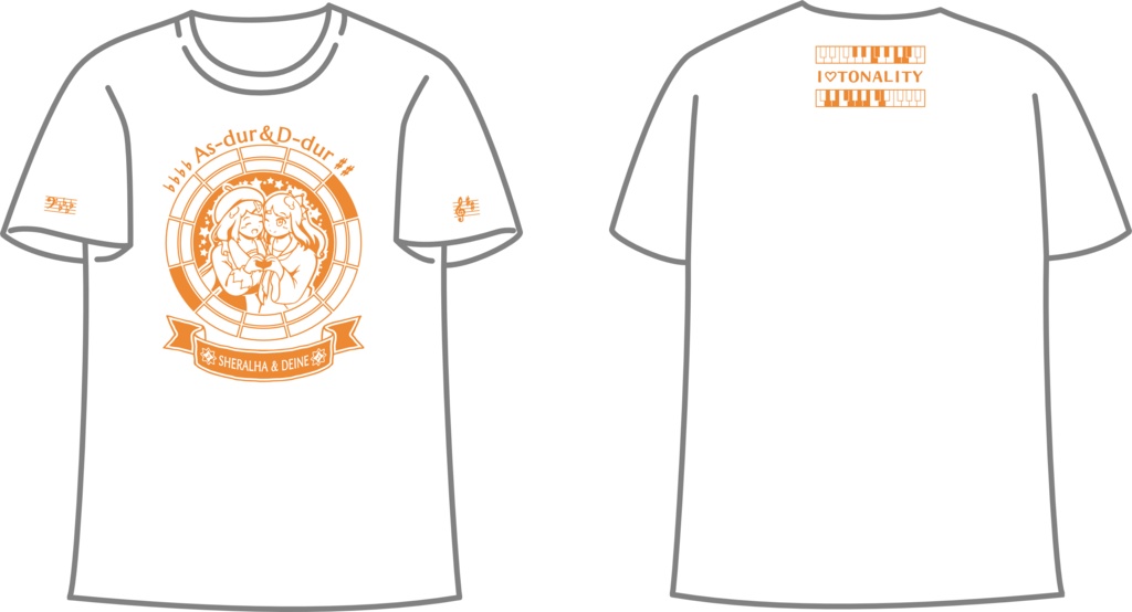 【調性記念日制定応援】調性さんTシャツ(三十六に散る願い)