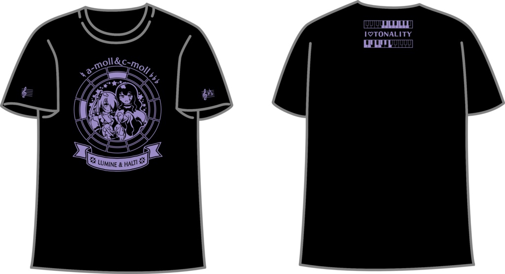 【調性記念日制定応援】調性さんTシャツ(三十六に散る願い)