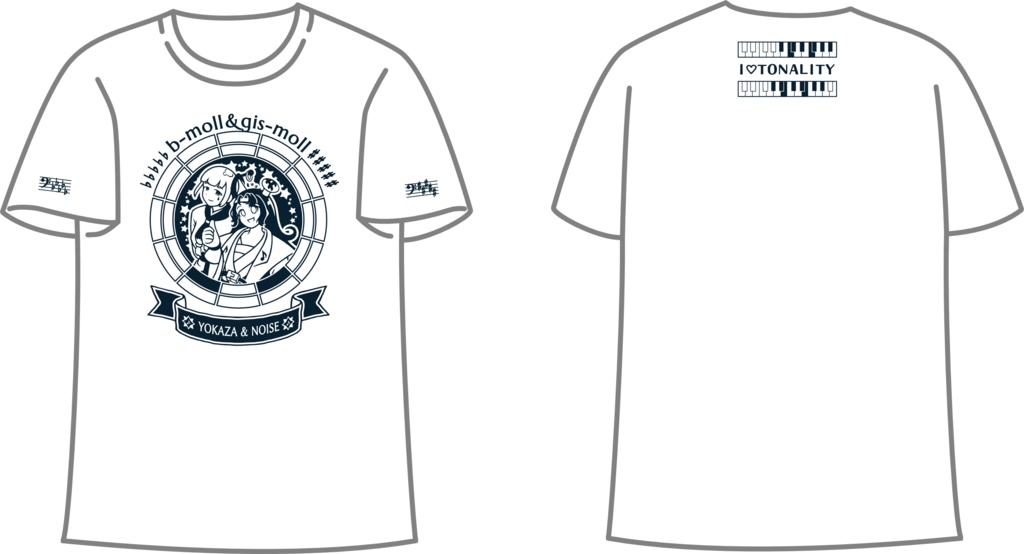 【調性記念日制定応援】調性さんTシャツ(三十六に散る願い)