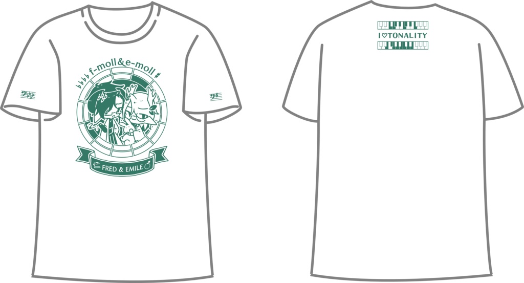 【調性記念日制定応援】調性さんTシャツ(オトノミヤ)