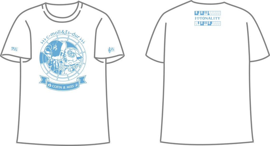 【調性記念日制定応援】調性さんTシャツ(オトノミヤ)