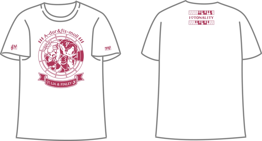 【調性記念日制定応援】調性さんTシャツ(オトノミヤ)