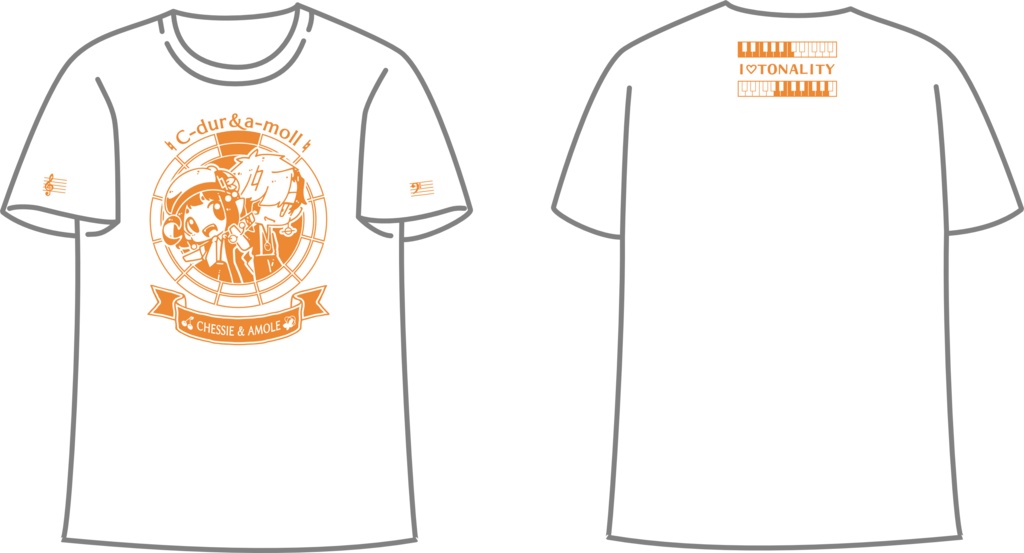 【調性記念日制定応援】調性さんTシャツ(オトノミヤ)