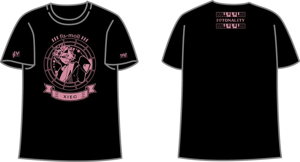 【調性記念日制定応援】調性さんTシャツ(グレイスノーツ)