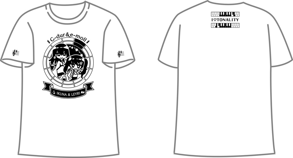 【調性記念日制定応援】調性さんTシャツ(もじゅれーしょん to りれーしょん!)