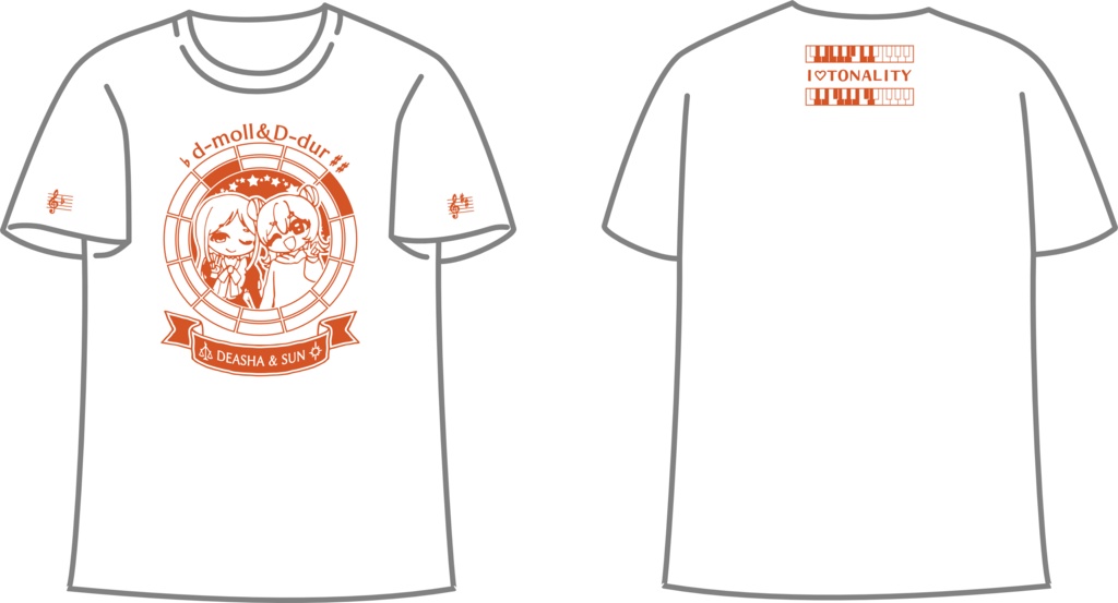 【調性記念日制定応援】調性さんTシャツ(わちゃめちゃハッピーランド)