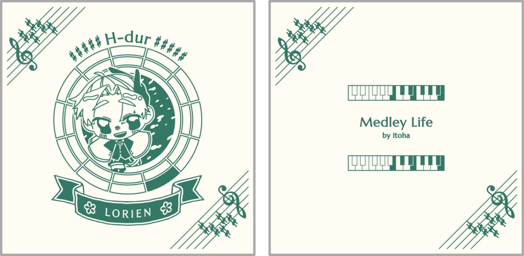 【調性記念日制定応援】調性さんクッションカバー(よせあつめライフ)