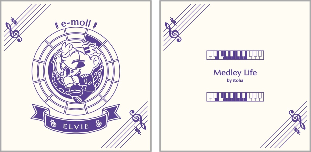 【調性記念日制定応援】調性さんクッションカバー(よせあつめライフ)