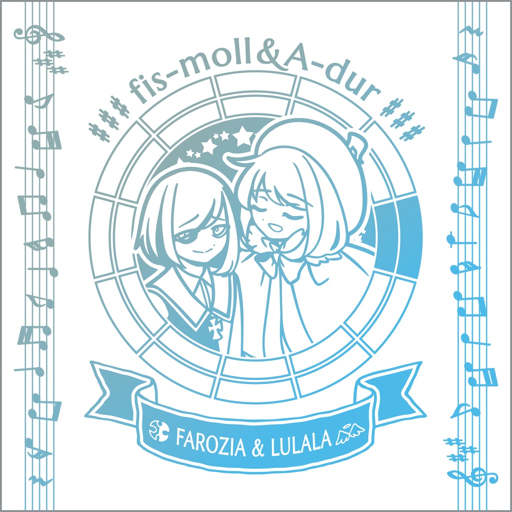 【調性記念日制定応援】調性さんミニタオル(長調さん短調さん)