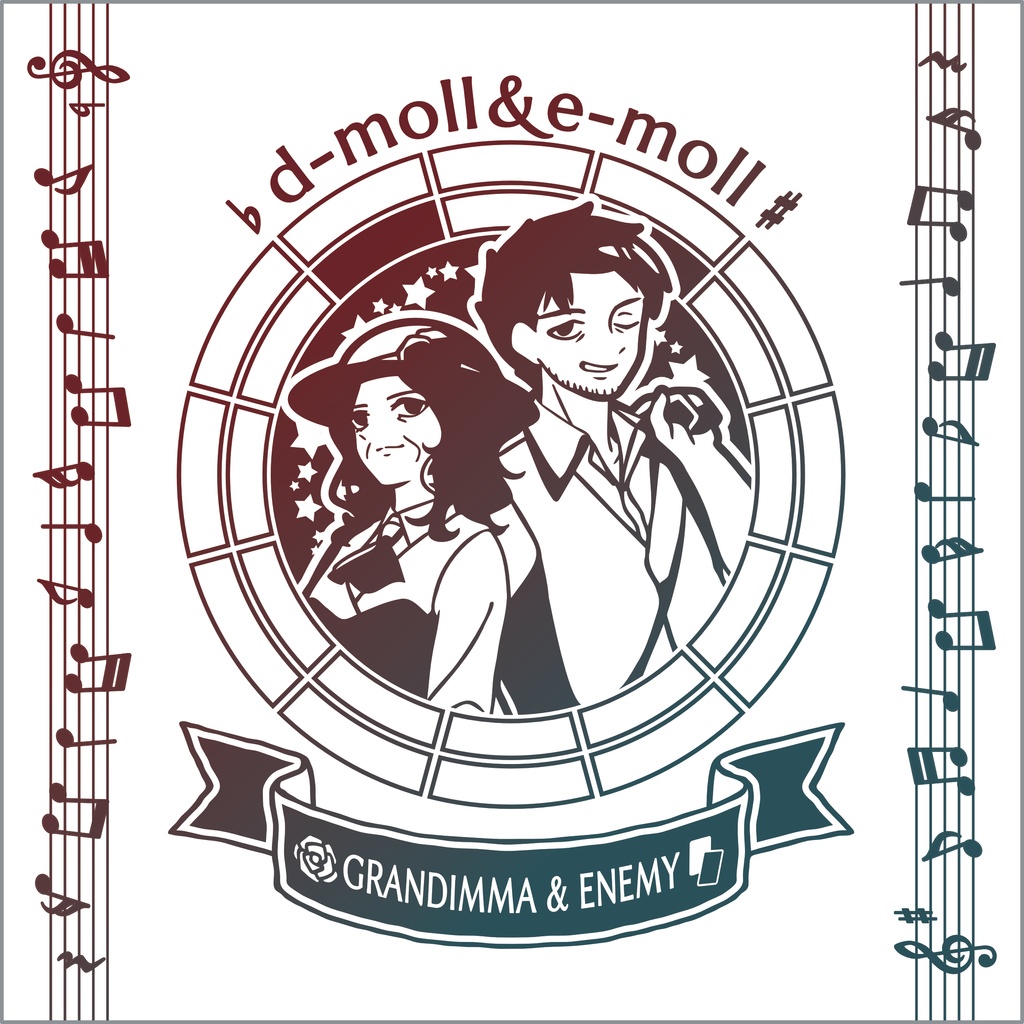 【調性記念日制定応援】調性さんミニタオル(長調さん短調さん)