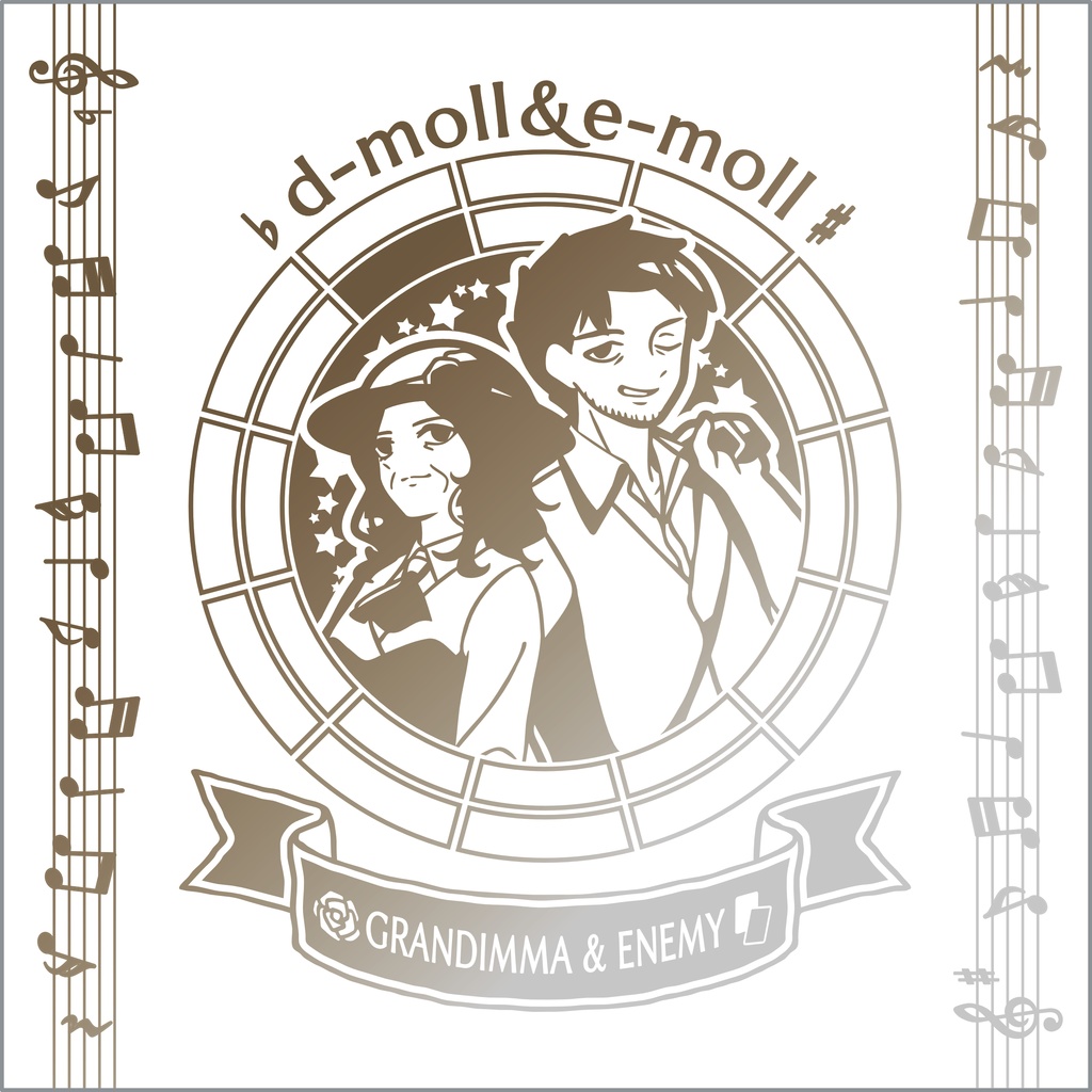 【調性記念日制定応援】調性さんミニタオル(長調さん短調さん)