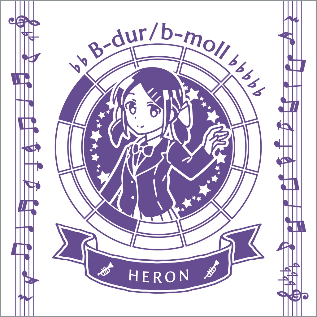 【調性記念日制定応援】調性さんミニタオル(クロマティックレインボー)