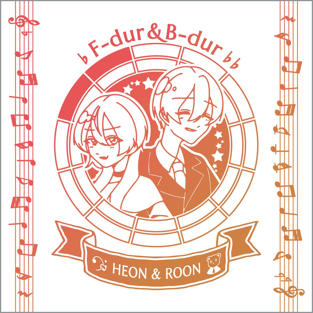 【調性記念日制定応援】調性さんミニタオル(表月裏月)