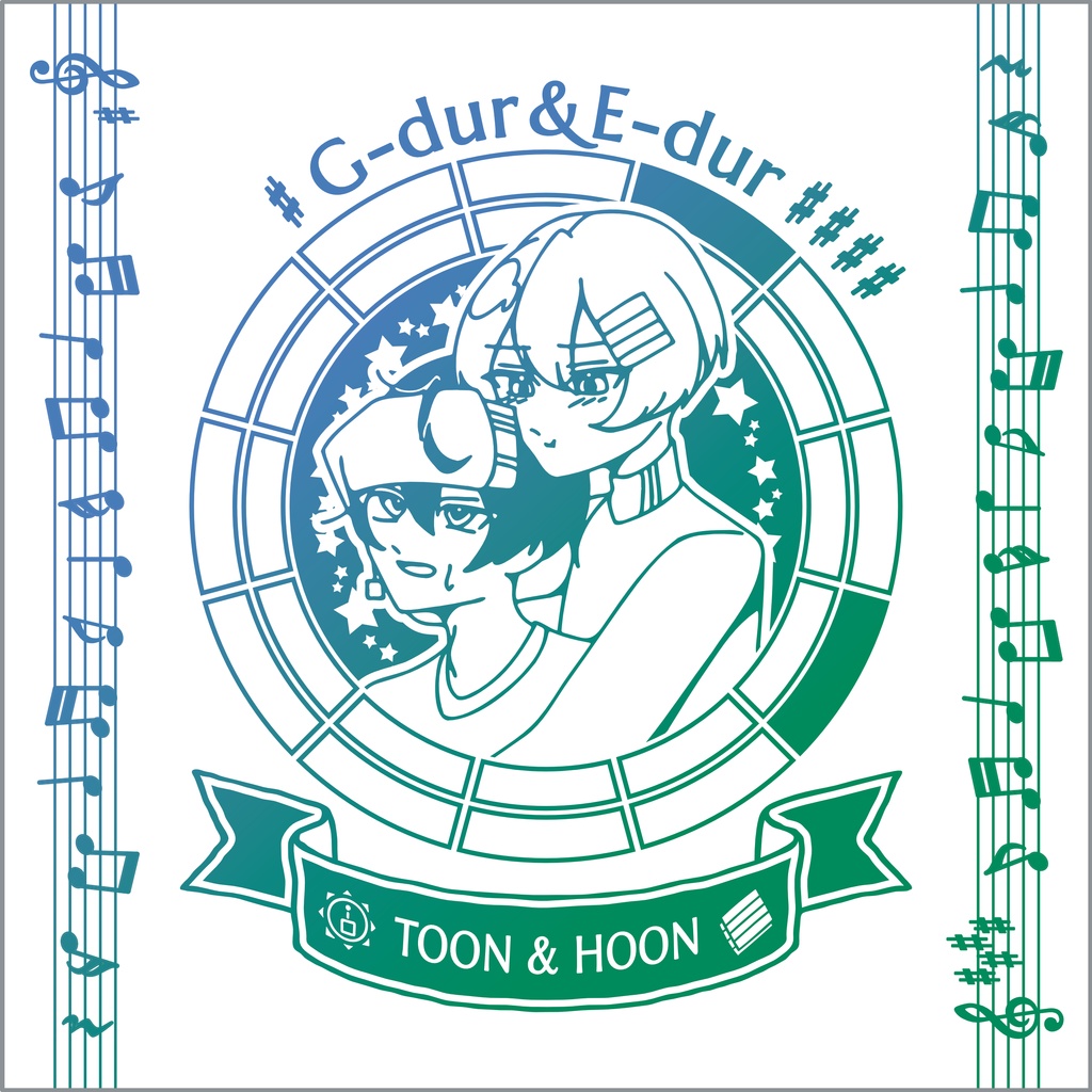 【調性記念日制定応援】調性さんミニタオル(表月裏月)