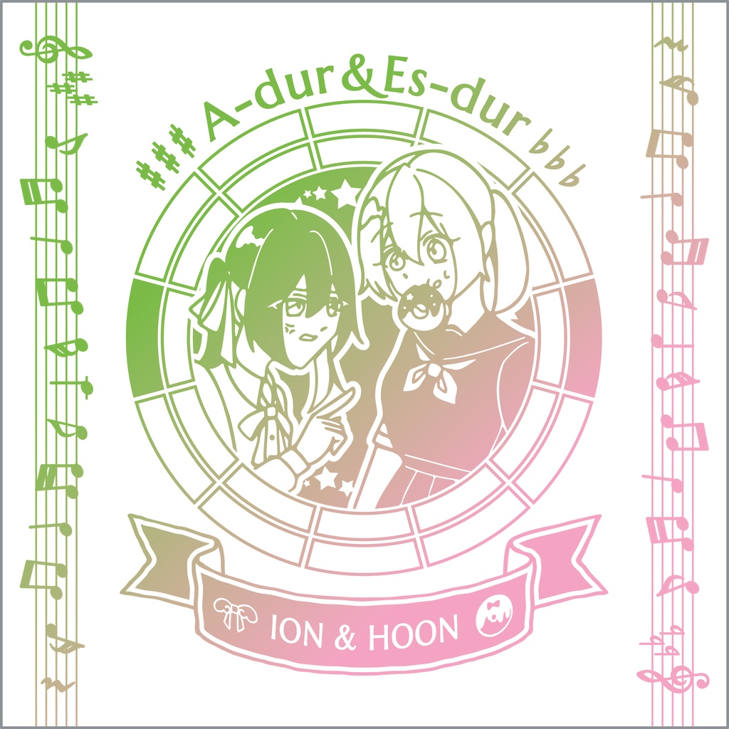 【調性記念日制定応援】調性さんミニタオル(表月裏月)