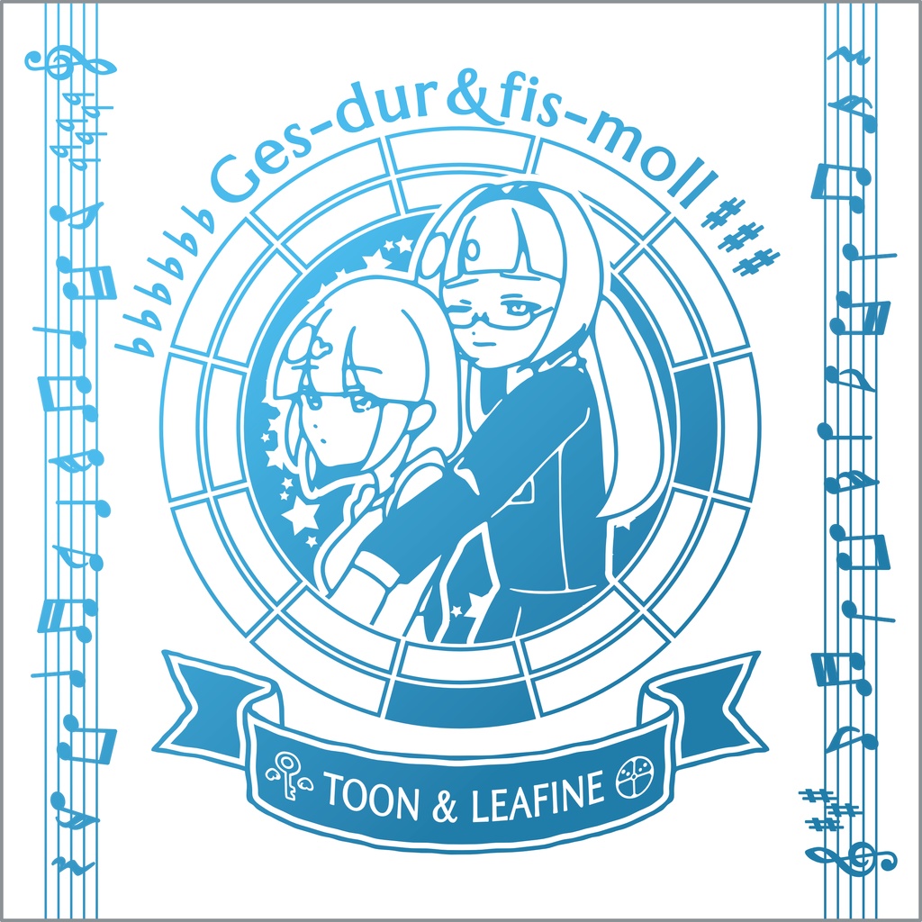 【調性記念日制定応援】調性さんミニタオル(表月裏月)
