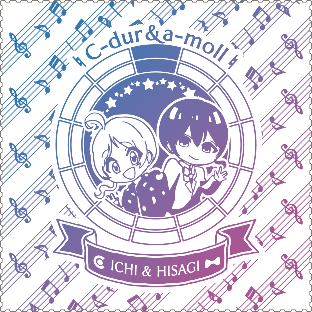 【調性記念日制定応援】調性さんクリーナークロス/眼鏡拭き(わちゃめちゃハッピーランド)