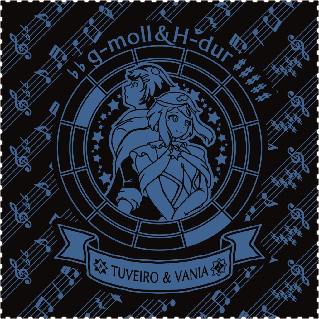 【調性記念日制定応援】調性さんクリーナークロス/眼鏡拭き(三十六に散る願い)