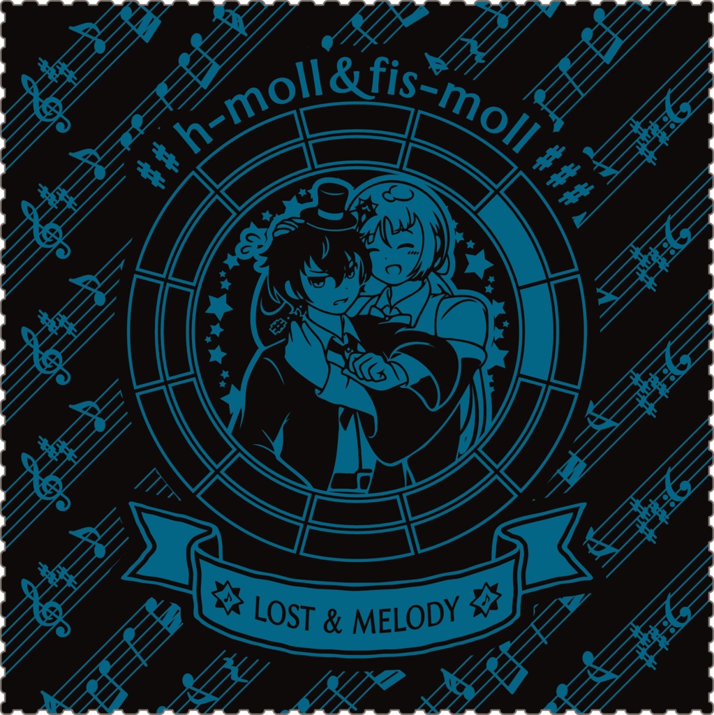 【調性記念日制定応援】調性さんクリーナークロス/眼鏡拭き(三十六に散る願い)