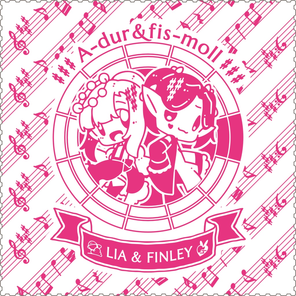 【調性記念日制定応援】調性さんクリーナークロス/眼鏡拭き(オトノミヤ)