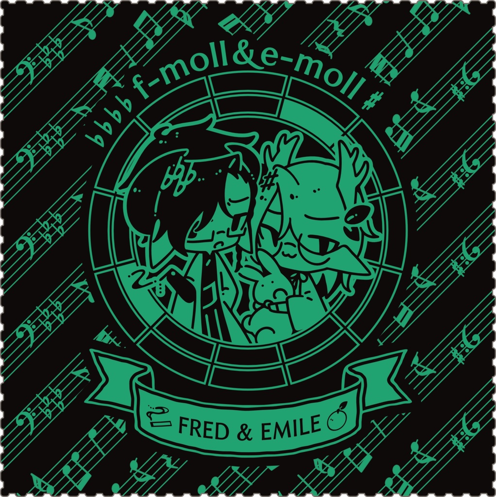 【調性記念日制定応援】調性さんクリーナークロス/眼鏡拭き(オトノミヤ)