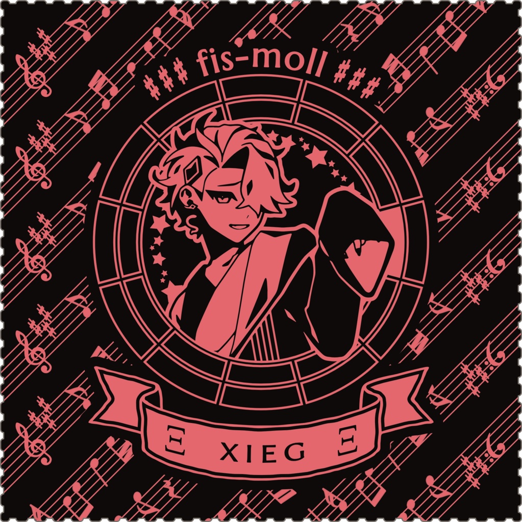 【調性記念日制定応援】調性さんクリーナークロス/眼鏡拭き(グレイスノーツ)