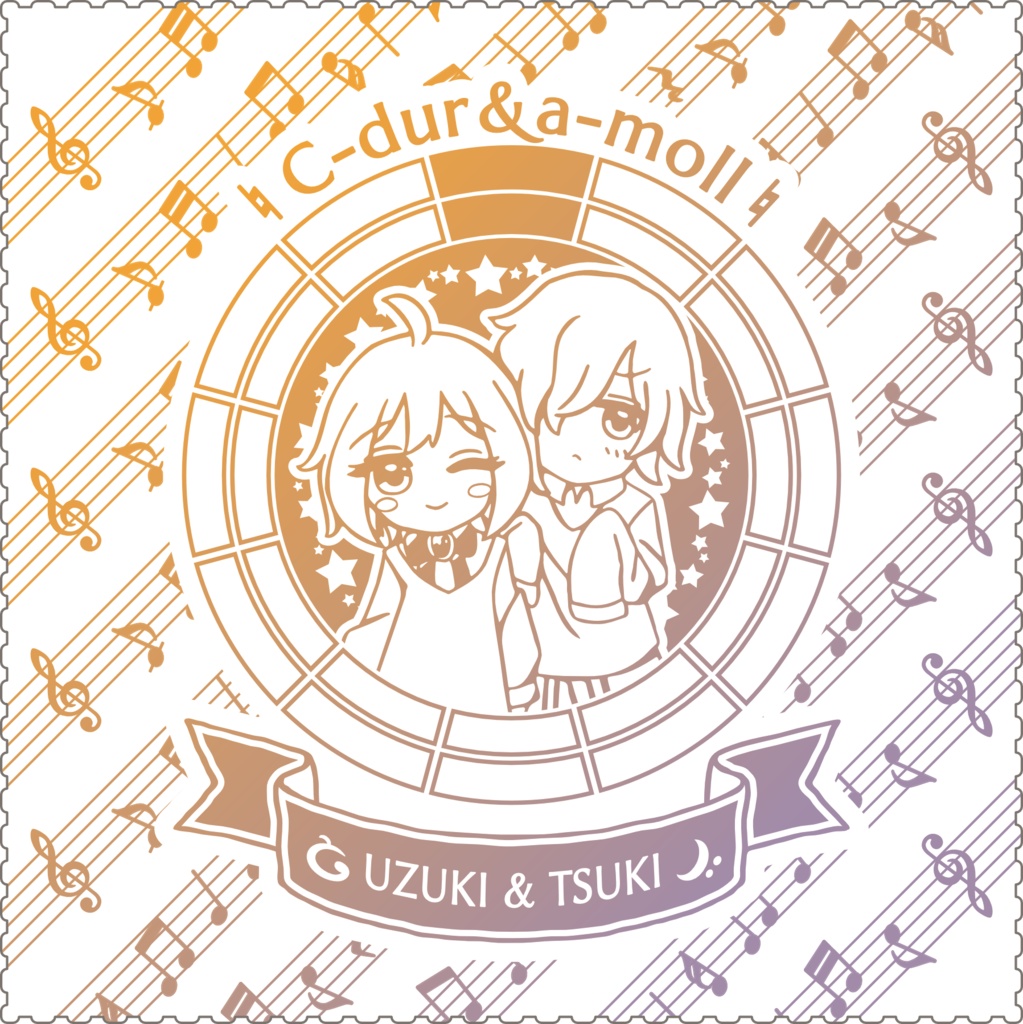 【調性記念日制定応援】調性さんクリーナークロス/眼鏡拭き(パステルひみつきち)