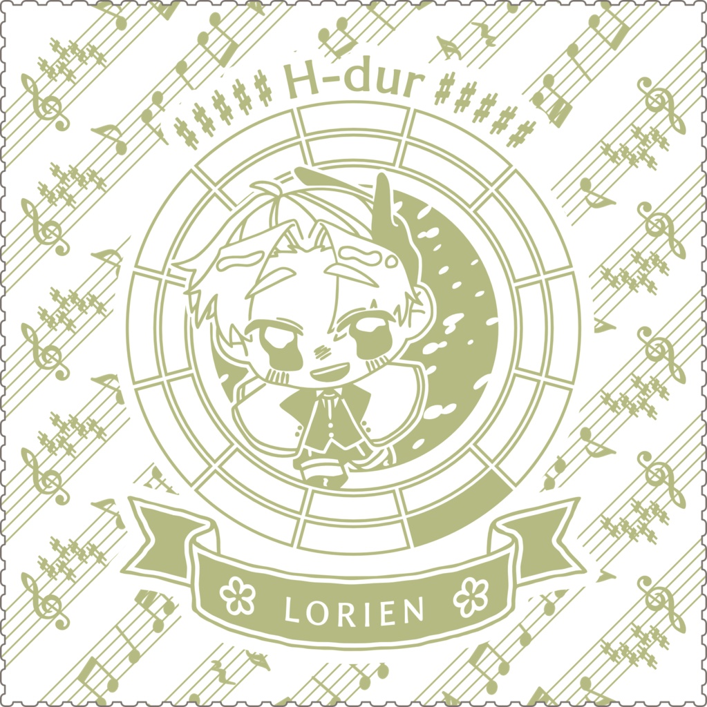 【調性記念日制定応援】調性さんクリーナークロス/眼鏡拭き(よせあつめライフ)