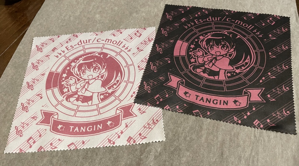 【調性記念日制定応援】調性さんクリーナークロス/眼鏡拭き(表月裏月)