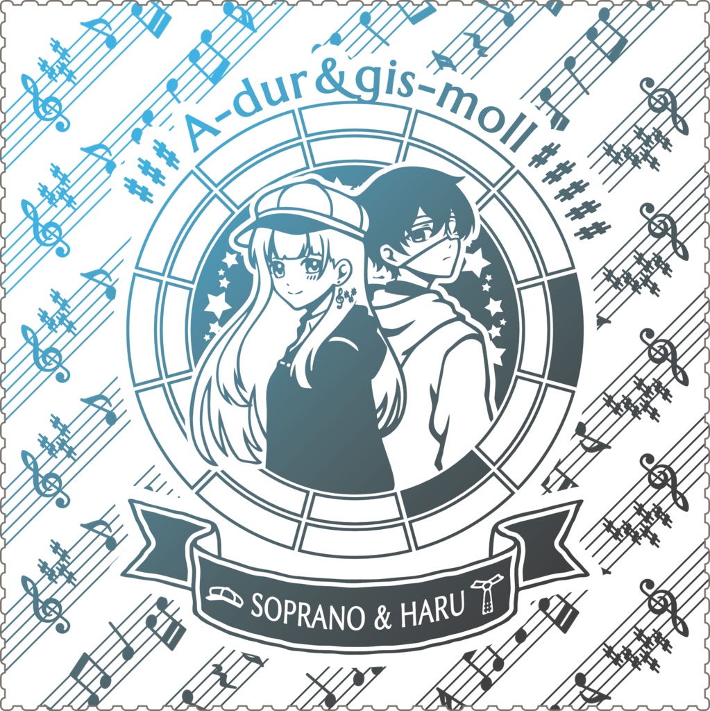 【調性記念日制定応援】調性さんクリーナークロス/眼鏡拭き(調性日和)