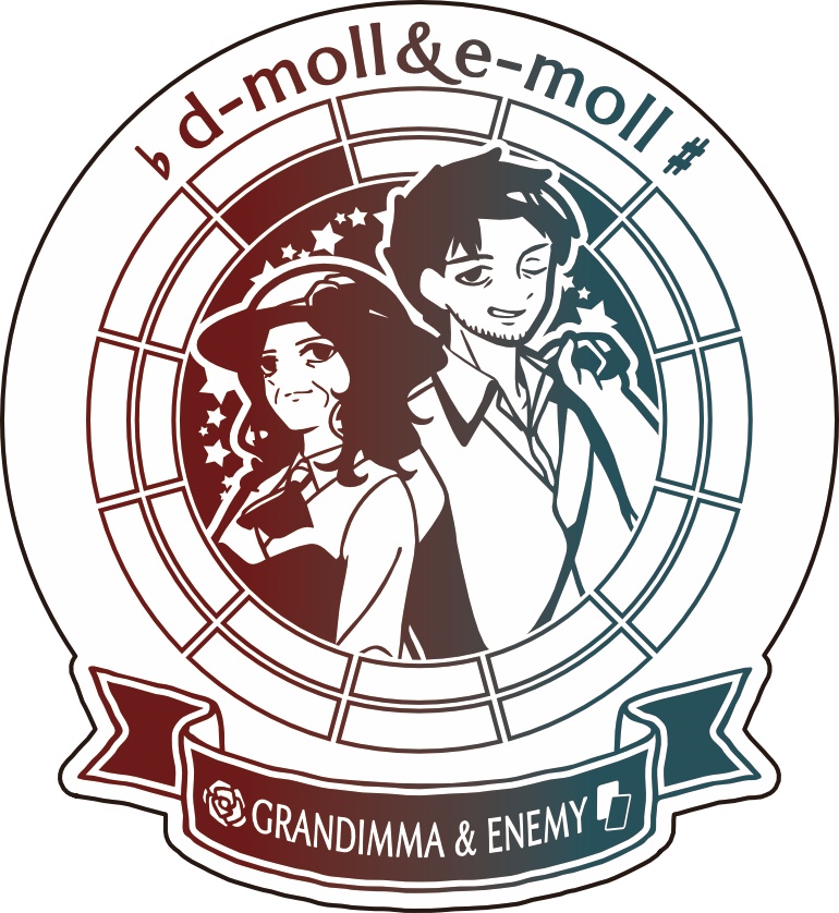 【調性記念日制定応援】調性さんステッカー(長調さん短調さん)