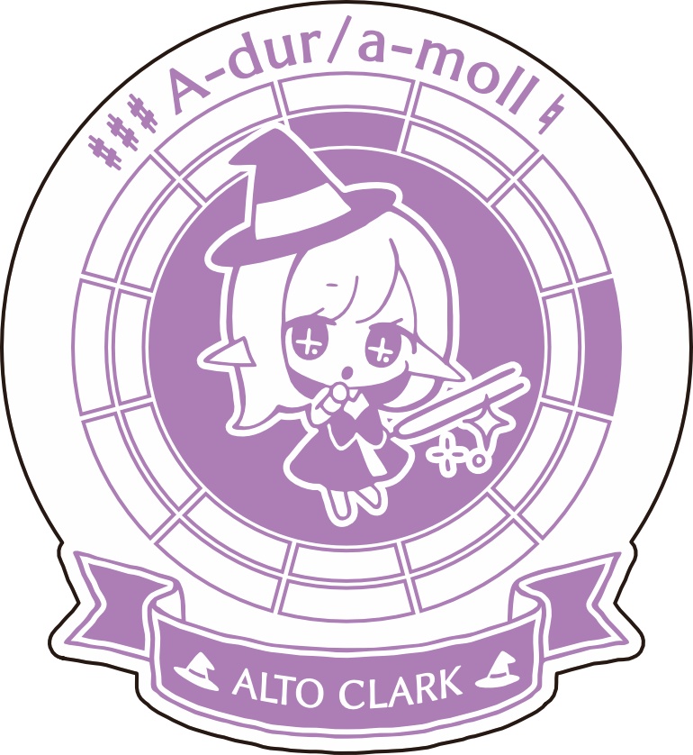 【調性記念日制定応援】調性さんステッカー(ハートフル平均律)