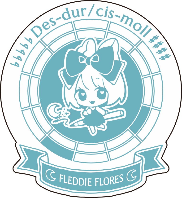 【調性記念日制定応援】調性さんステッカー(ハートフル平均律)