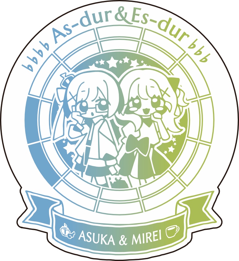 【調性記念日制定応援】調性さんステッカー(ハートフル平均律)