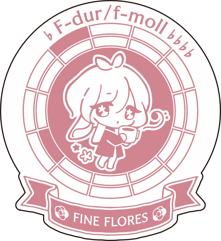 【調性記念日制定応援】調性さんステッカー(ハートフル平均律)