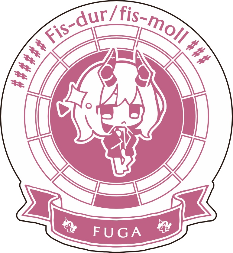 【調性記念日制定応援】調性さんステッカー(ハートフル平均律)