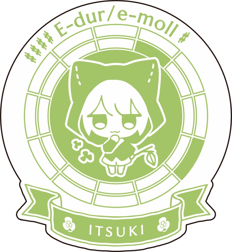 【調性記念日制定応援】調性さんステッカー(ハートフル平均律)